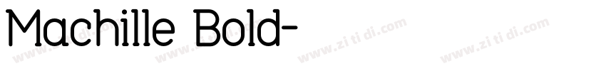 Machille Bold字体转换